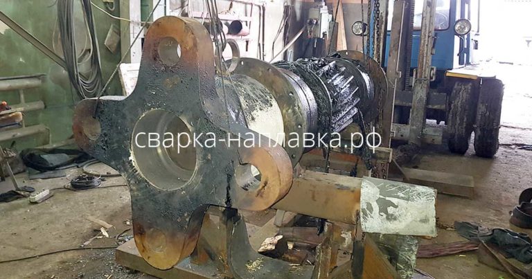 Монтаж полумуфты на электродвигатель шаровой мельницы